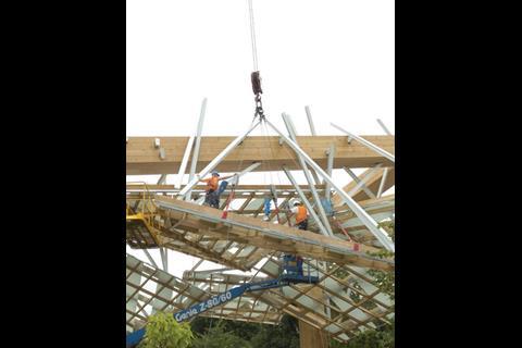 5 Roof canopy erection